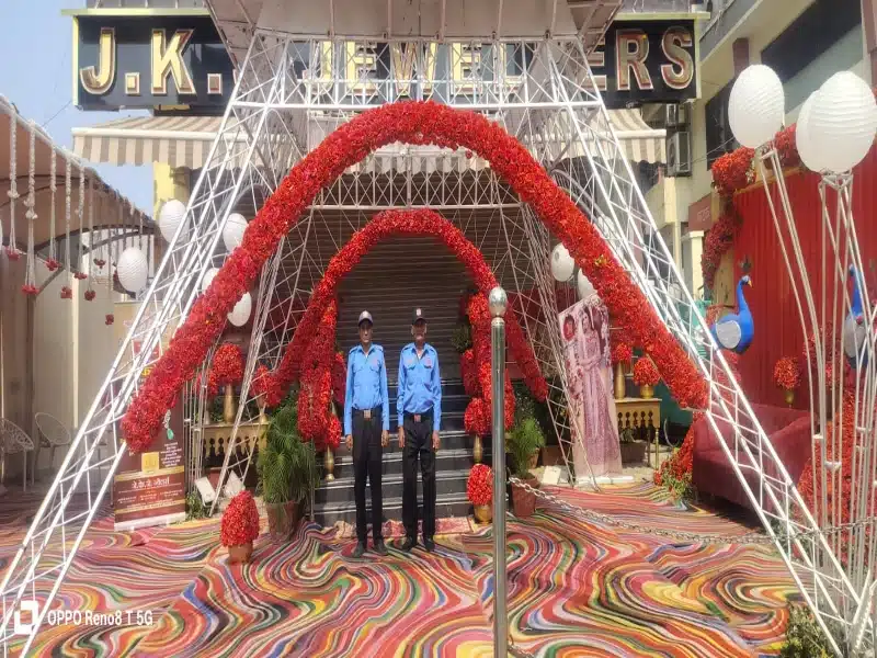 Reception security desk managed by Rajawat staff in C-Scheme Jaipur